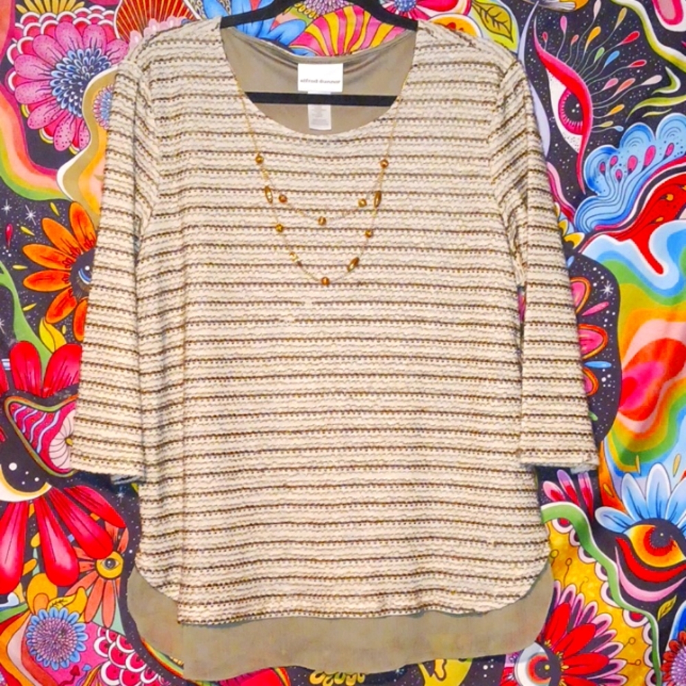 Alfred Dunner Long Sleeve dress blouse